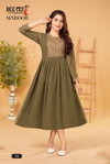 Sindoor By Dee Cee Palin Georgette Kurtis Wholesale Market In Surat With Price